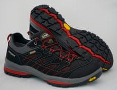 Grisport 12503 nizki treking čevlji, črno/sivi z rdečimi okrasnimi deli, 41