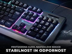 Genesis Rhod 300 RGB gaming tipkovnica, membranska, Anti-Ghosting, US