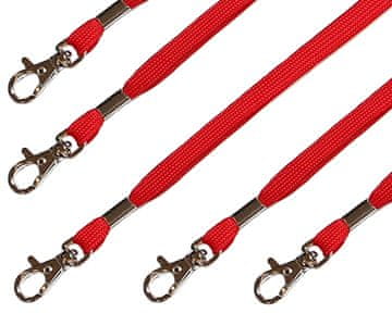 Mave 5 kos Rdeči ovratni trak s karabinom