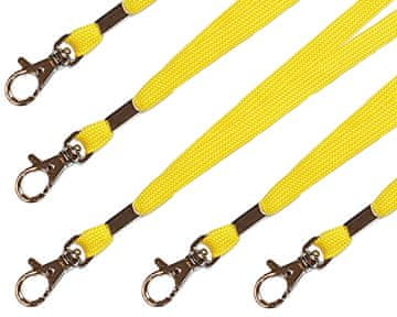 Mave 5 kos Rumeni ovratni trak s karabinom