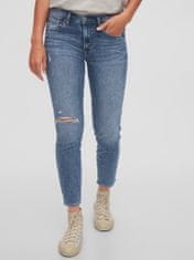 Gap Jeans hlače mid rise distressed true skinny 25REG
