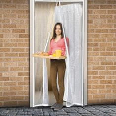 Delight Magnetna zavesa proti komarjem za vrata 100 x 210 cm - bela