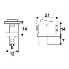 Handy 10x vgradno stikalo 6A 250V