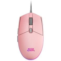 Mars Gaming Optična igralna miška MMG roza