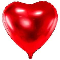 Moja zabava Balon folija Srce-Rdeči
