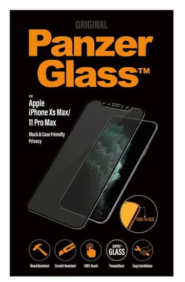 PanzerGlass Privacy zaščitno steklo za iPhone Xs Max/11 Pro Max, Edge-to-Edge