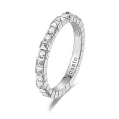 Rosato Izvirni srebrni prstan s kubičnimi kockami RZA011 (Obseg 58 mm)