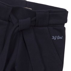 DJ-Dutchjeans VD2408 dekliške hlače s trakom v pasu, temno modre, 92