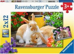 Ravensburger Cuddle Time Puzzle 2x12 kosov