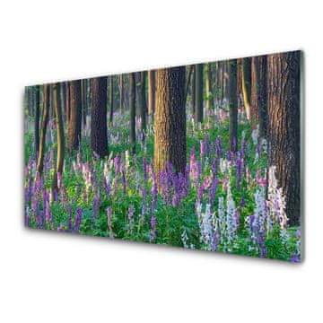 tulup.si Slika na akrilnem steklu Forest rože narava 4 obešalnika