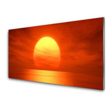 tulup.si Slika na akrilnem steklu Sunset morje 4 obešalnika