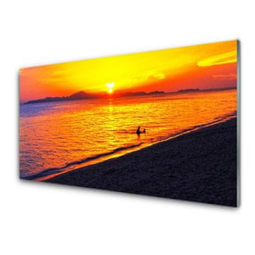 tulup.si Slika na akrilnem steklu Sun sea beach landscape 4 obešalnika