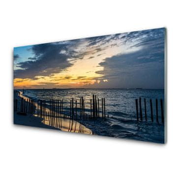 tulup.si Stenska plošča za kuhinjo Sea beach landscape