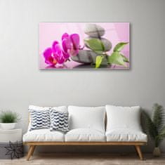 tulup.si Slika na steklu Zen cvet orhideje rastlin 100x50 cm 2 obešalnika