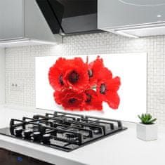 tulup.si Stenska plošča za kuhinjo Rože na steni 120x60 cm