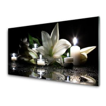 tulup.si Zidna obloga za kuhinju Spa sveče lily nature