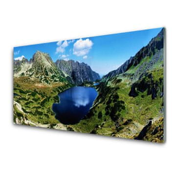 tulup.si Zidna obloga za kuhinju Mountain lake landscape
