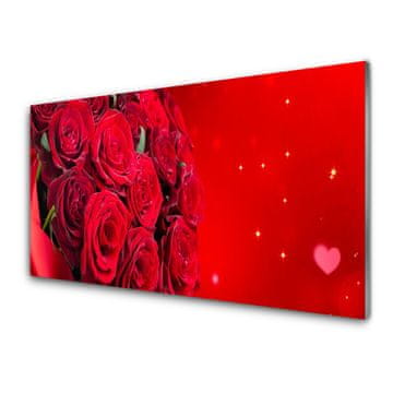 tulup.si Slika na steklu Roses flowers rastlin 4 obešalnika