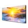 Slika na platnu Sončni zahod ob morju 100x50 cm