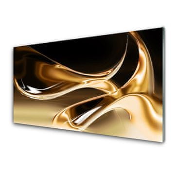 tulup.si Slika na steklu Zlato abstract art art 4 obešalnika