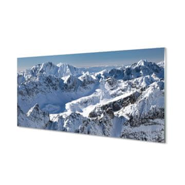 tulup.si Slika na akrilnem steklu Mountain pozimi 2 obešalnika