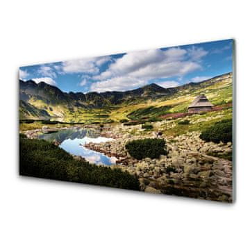 tulup.si Slika na akrilnem steklu Mountain lake landscape 2 obešalnika