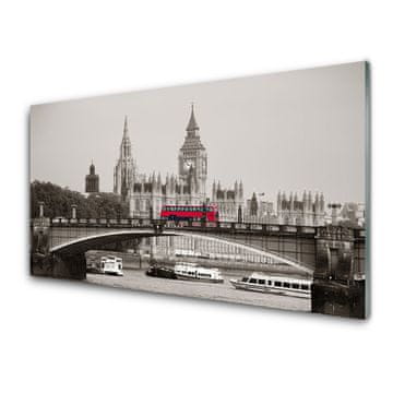 tulup.si Slika na akrilnem steklu London bridge, big ben 4 obešalnika