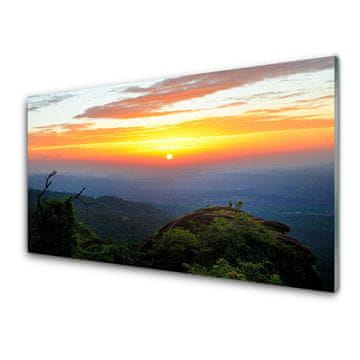tulup.si Slika na akrilnem steklu Forest landscape mountain nature 2 obešalnika