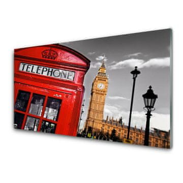 tulup.si Slika na akrilnem steklu Telefonske govorilnice london 2 obešalnika