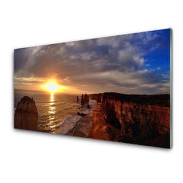 tulup.si Zidna obloga za kuhinju Sea sun landscape