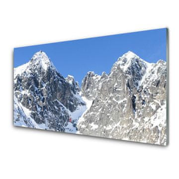 tulup.si Slika na akrilnem steklu Snow mountain landscape 4 obešalnika