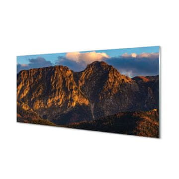 tulup.si Slika na akrilnem steklu Mountain sunset 2 obešalnika