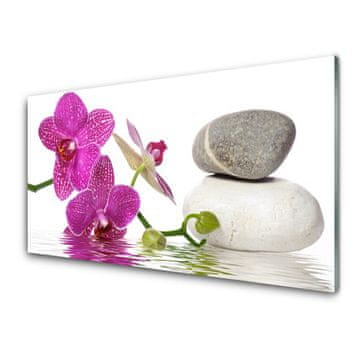 tulup.si Slika na akrilnem steklu Bela flower art 4 obešalnika