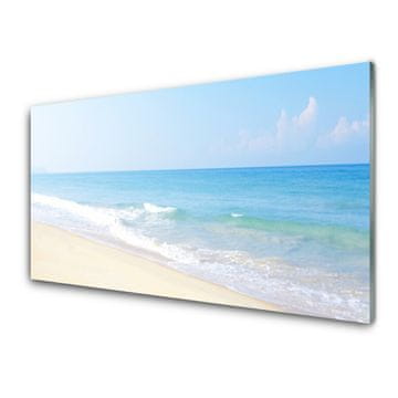 tulup.si Slika na steklu Plaža morje landscape 4 obešalnika
