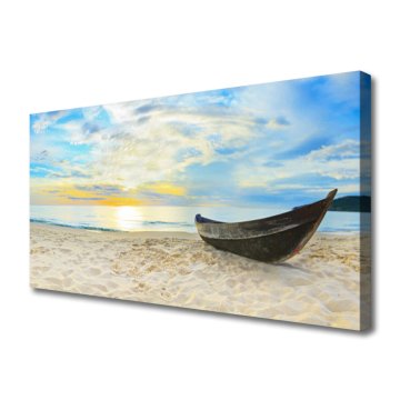 tulup.si Slika na platnu Čoln beach sea