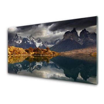 tulup.si Slika na akrilnem steklu Mountain lake landscape 2 obešalnika