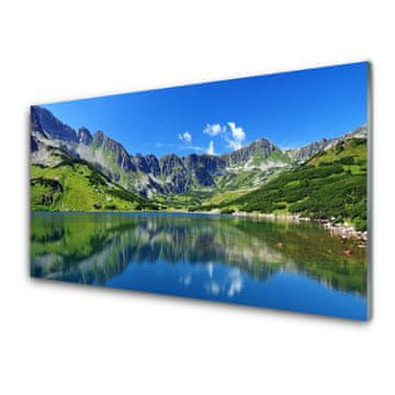 tulup.si Slika na akrilnem steklu Mountain lake landscape 2 obešalnika