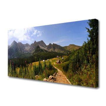 tulup.si Slika na platnu Dvorana travnik mountain road narava