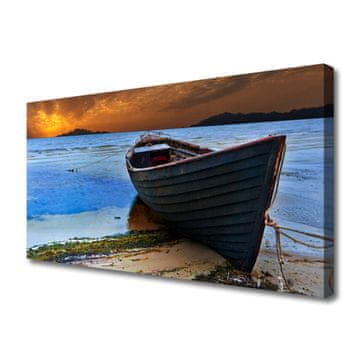 tulup.si Slika na platnu Čoln sea coast beach