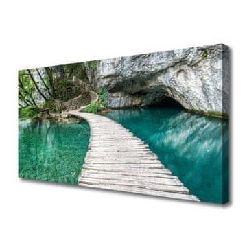 tulup.si Slika na platnu Arhitektura bridge lake