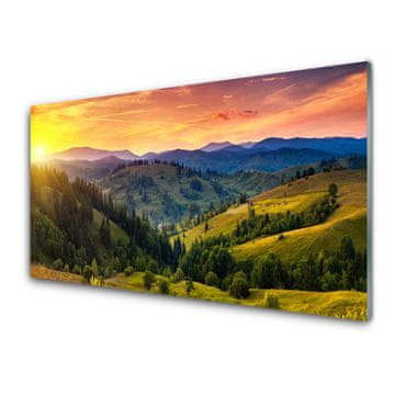 tulup.si Slika na akrilnem steklu West travnik landscape 2 obešalnika