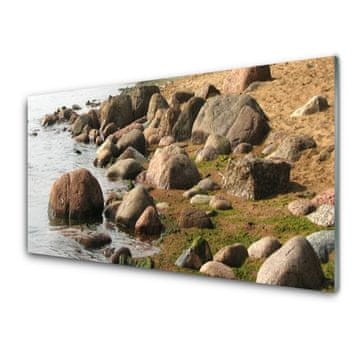 tulup.si Stenska plošča za kuhinjo Sea coast landscape