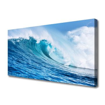 tulup.si Slika na platnu Waves sea sky oblaki
