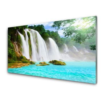 tulup.si Slika na akrilnem steklu Slap lake nature 4 obešalnika