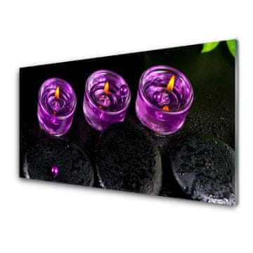 tulup.si Steklena slika Spa candle art 4 obešalnika