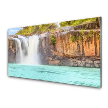 tulup.si Slika na akrilnem steklu Slap lake landscape 2 obešalnika