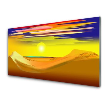 tulup.si Slika na akrilnem steklu Desert sun art 2 obešalnika