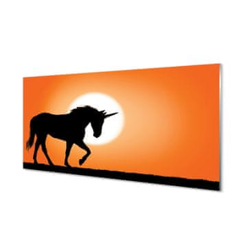 tulup.si Slika na akrilnem steklu Sunset unicorn 2 obešalnika