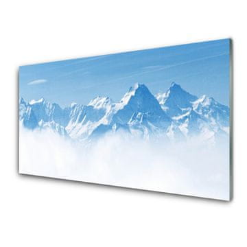 tulup.si Slika na steklu Megla mountain landscape 2 obešalnika