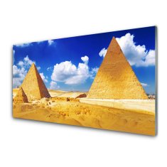 tulup.si Slika na akrilnem steklu Piramide desert landscape 100x50 cm 2 obešalnika